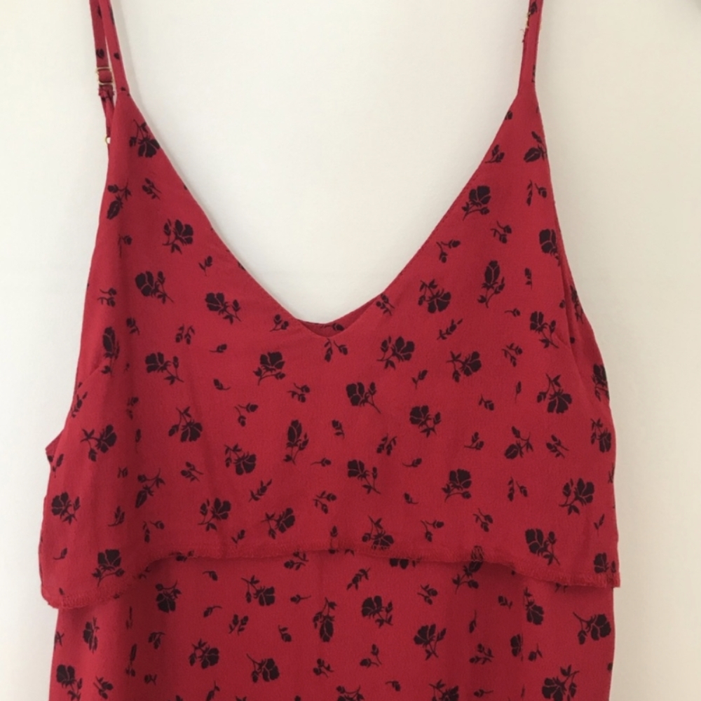 🌹 Last chance!! Reformation red floral slip-on mini dress with floral print - Picture 8 of 8